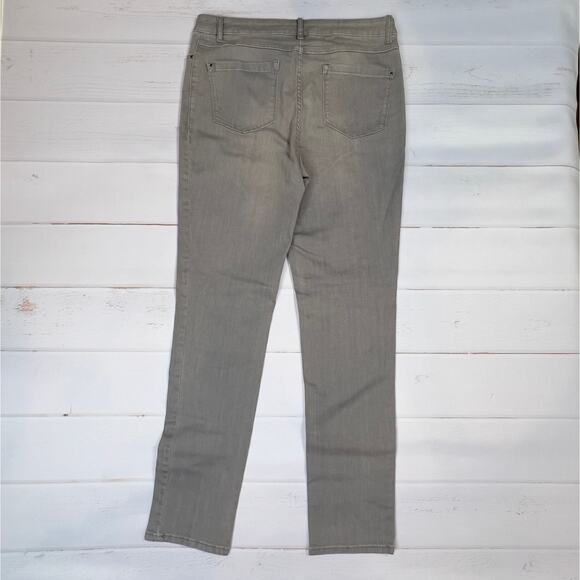Pure Collection Womens 8/10R Gray Jeans Cotton Blend High Rise Denim Travel Work - Picture 2 of 6